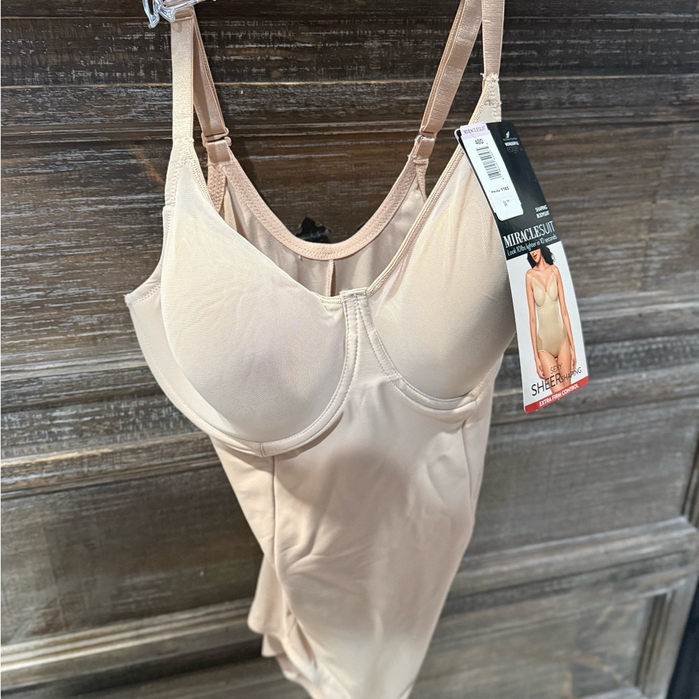 Miraclesuit Beige Nude Full Coverage Shapewear Bodysuit
